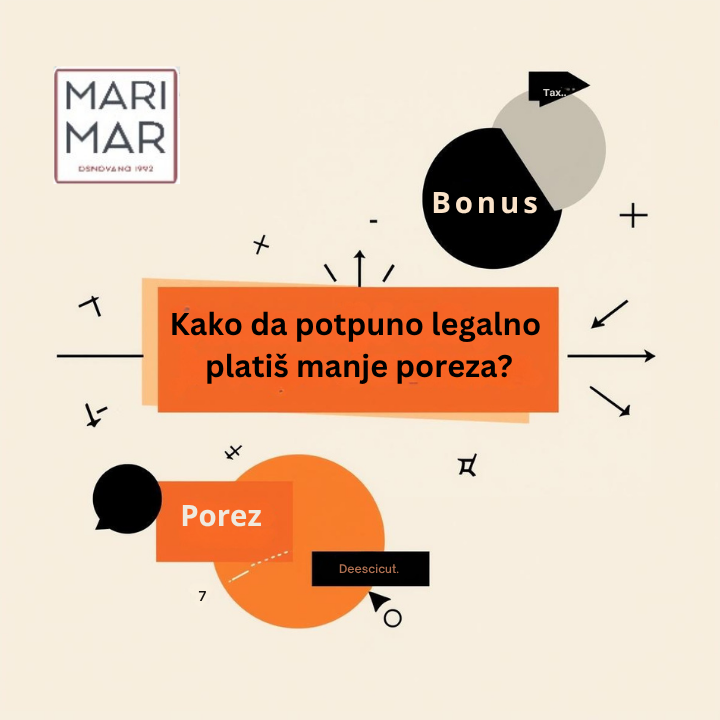 Kako da potpuno legalno platiš manje poreza?